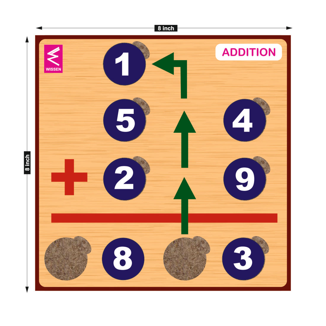 Wooden Regrouping Addition and Subtraction Game