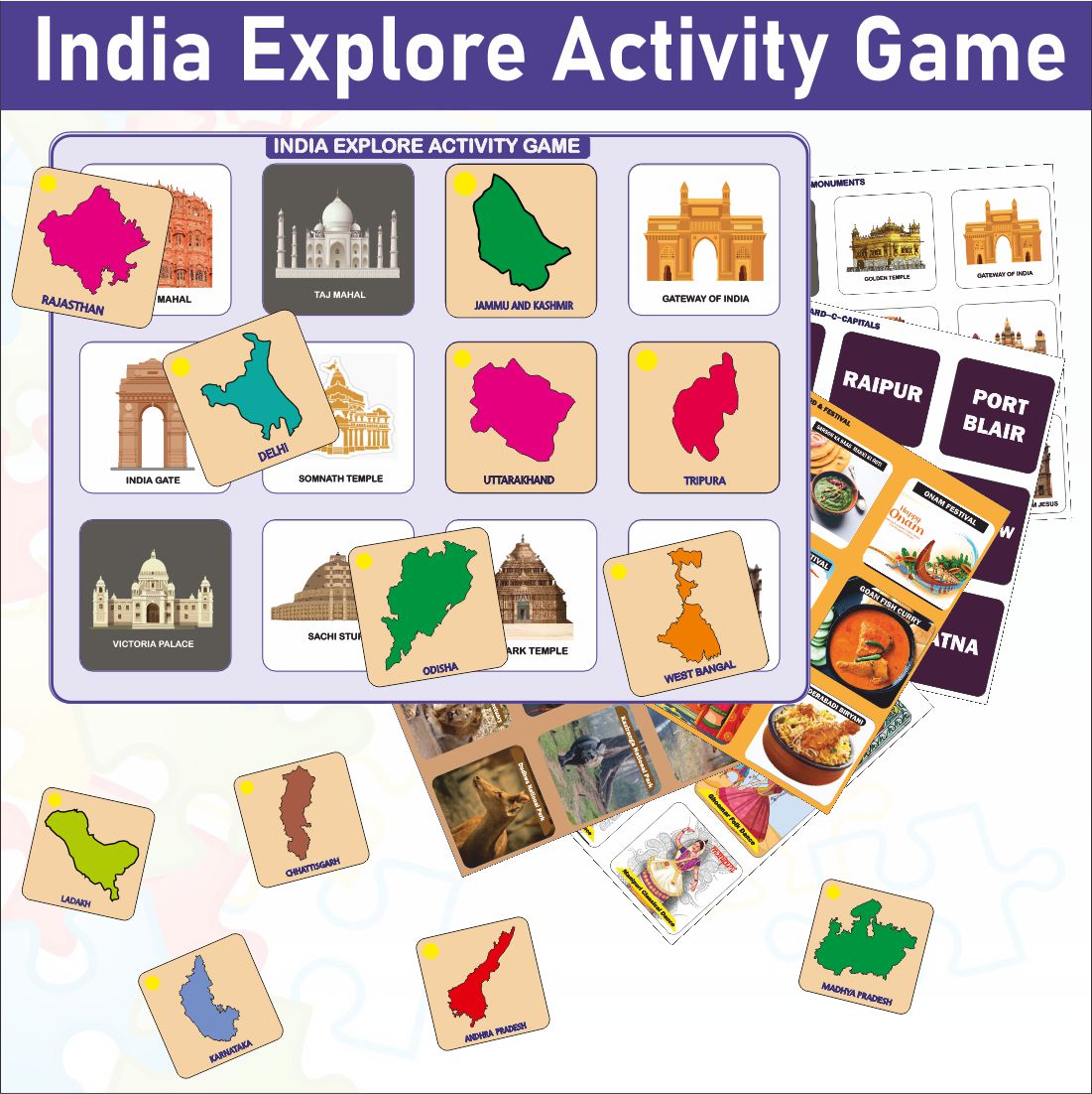 Wooden India Explore Activity Game