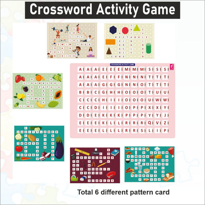 Wooden Crossword Activity Board game