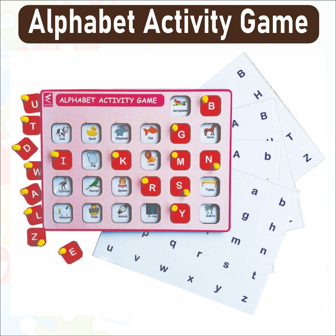 Wooden Alphabet Activity Game