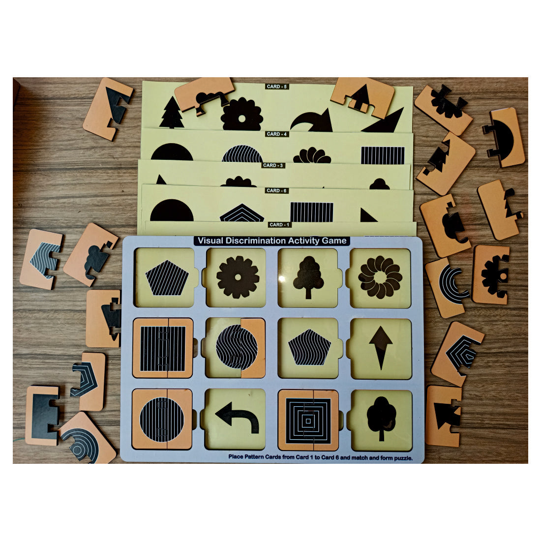 WISSEN Wooden Visual Discrimination Activity Game