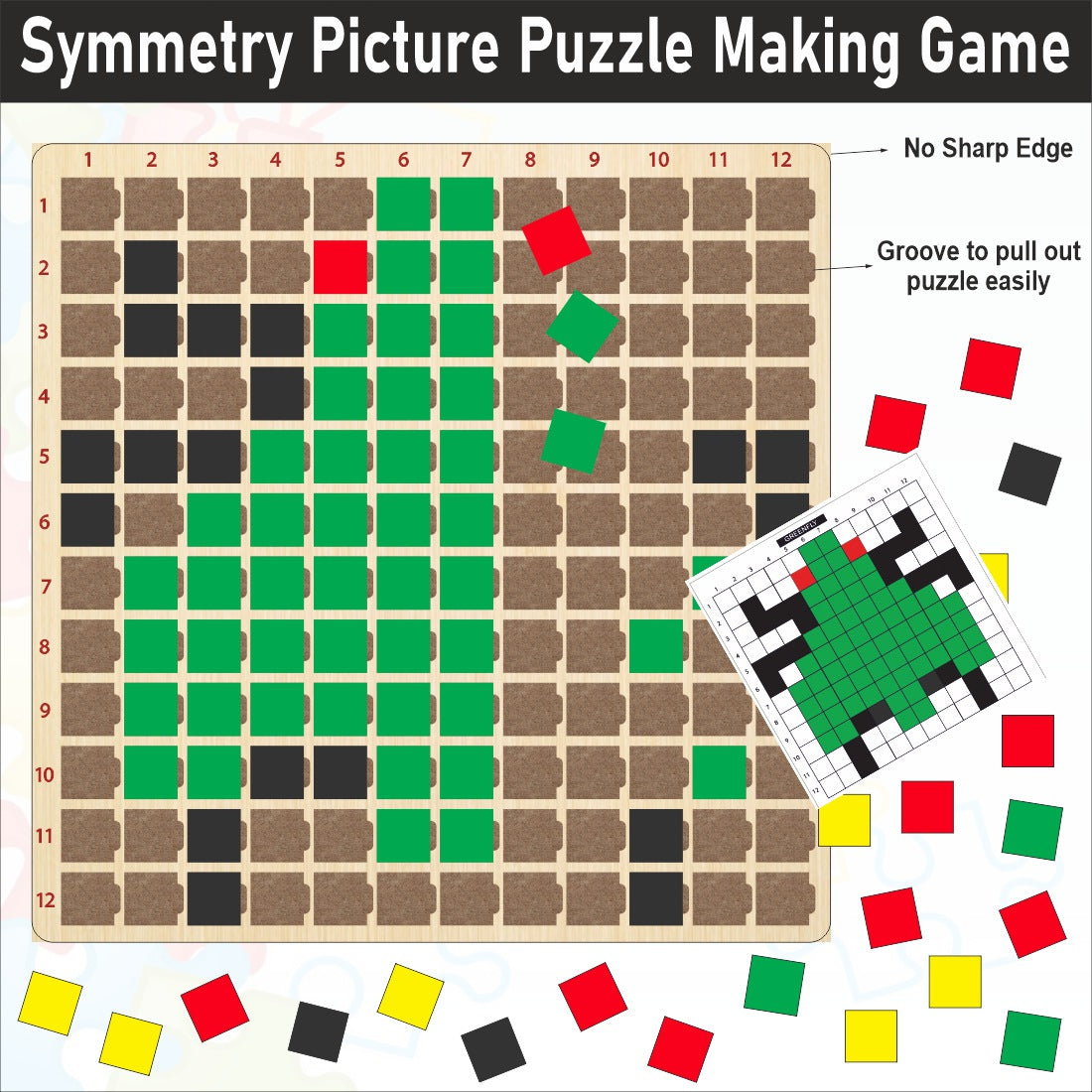 Wooden Symmetry Picture Making Activity Game