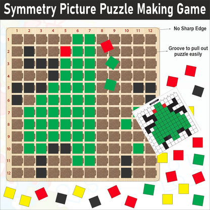 Wooden Symmetry Picture Making Activity Game