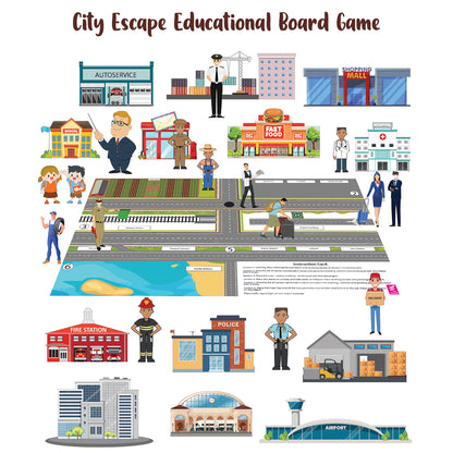 Wooden City Escape Activity Board Game