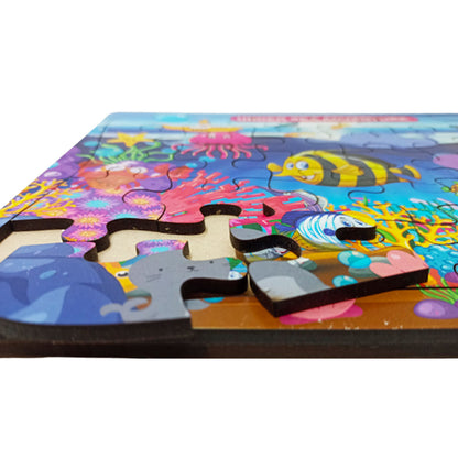 Wooden Jigsaw puzzle -12*9 inch- Under Sea theme