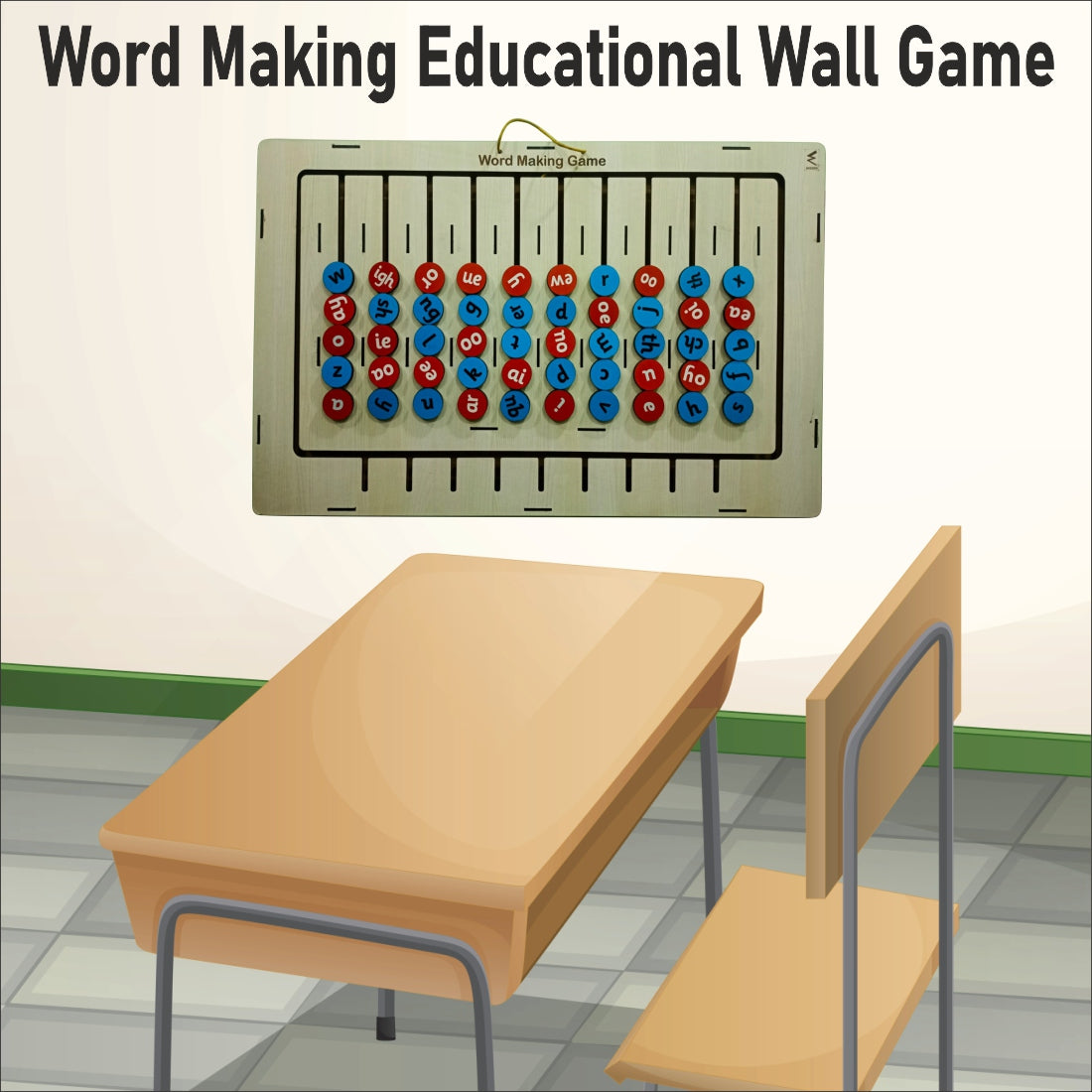 Word Making Mini Busy Wall Board