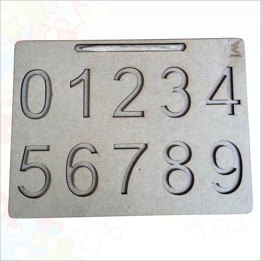 Wooden Number 1-10 Tracing board- 12*9 inch for kids