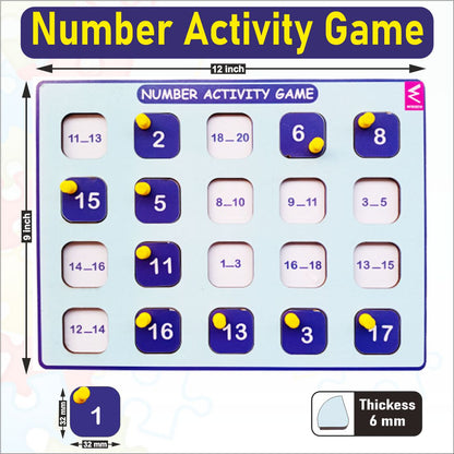 Wooden Number Activity game for Kids