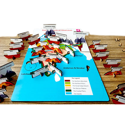 Wooden India Physical Division Activity Game