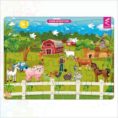 Wooden Jigsaw puzzle -12*9 inch- Jungle theme