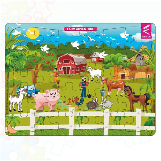 Wooden Jigsaw puzzle -12*9 inch- Jungle theme