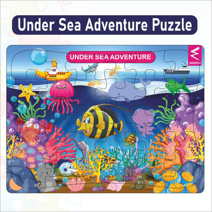 Wooden Jigsaw puzzle -12*9 inch- Under Sea theme