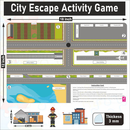 Wooden City Escape Activity Board Game