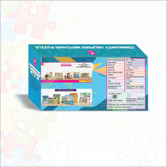 Wooden Community Helper Matching Puzzle for Kids