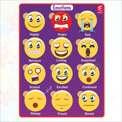 Wooden Emotions learning Educational Puzzle-12*9 inch