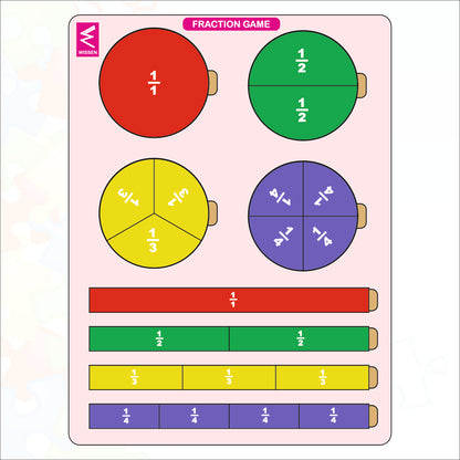 Wooden Wooden Fractions Game