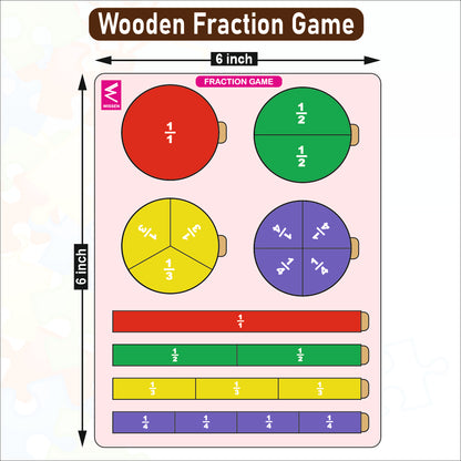 Wooden Wooden Fractions Game