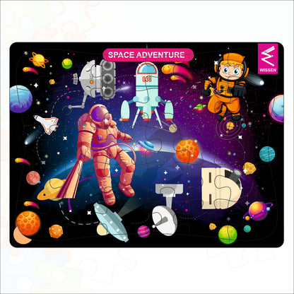 Wooden Jigsaw puzzle -12*9 inch- Space theme