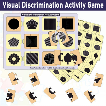 WISSEN Wooden Visual Discrimination Activity Game