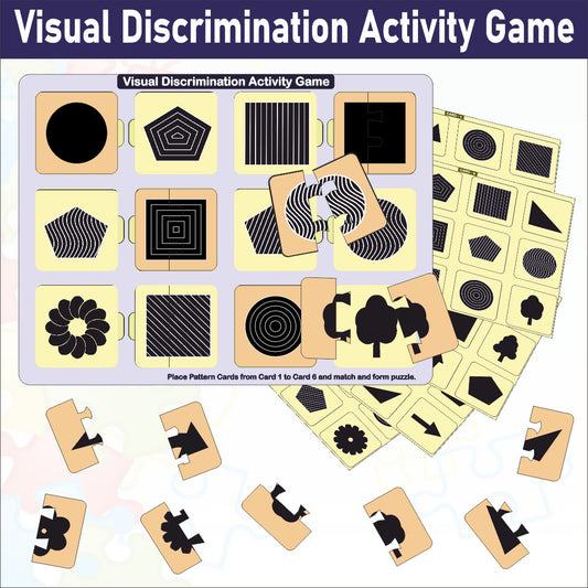 WISSEN Wooden Visual Discrimination Activity Game