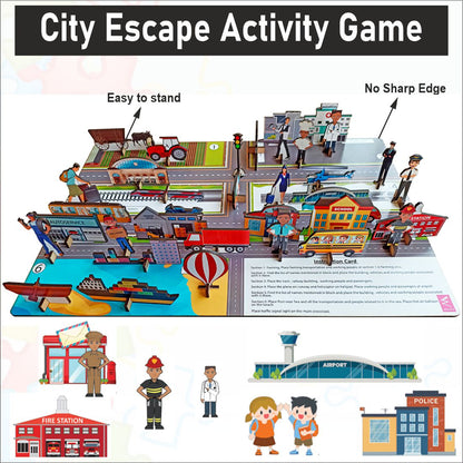 Wooden City Escape Activity Board Game