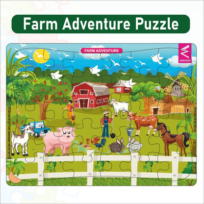 Wooden Jigsaw puzzle -12*9 inch- Jungle theme