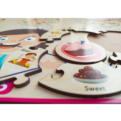 Wodoen Five Senses Learning Puzzle - 12*18 inch for kids