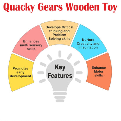 Wooden Quacky Gear Learning toy