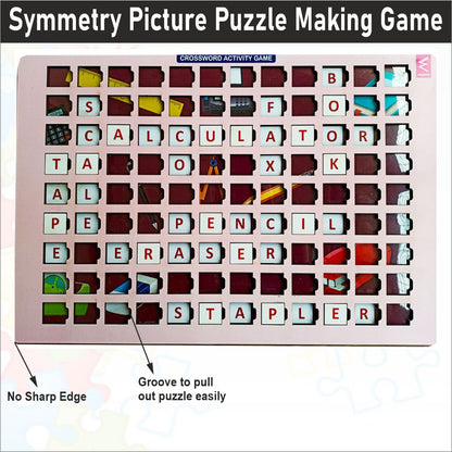 Wooden Crossword Activity Board game