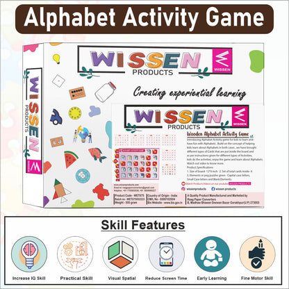 Wooden Alphabet Activity Game