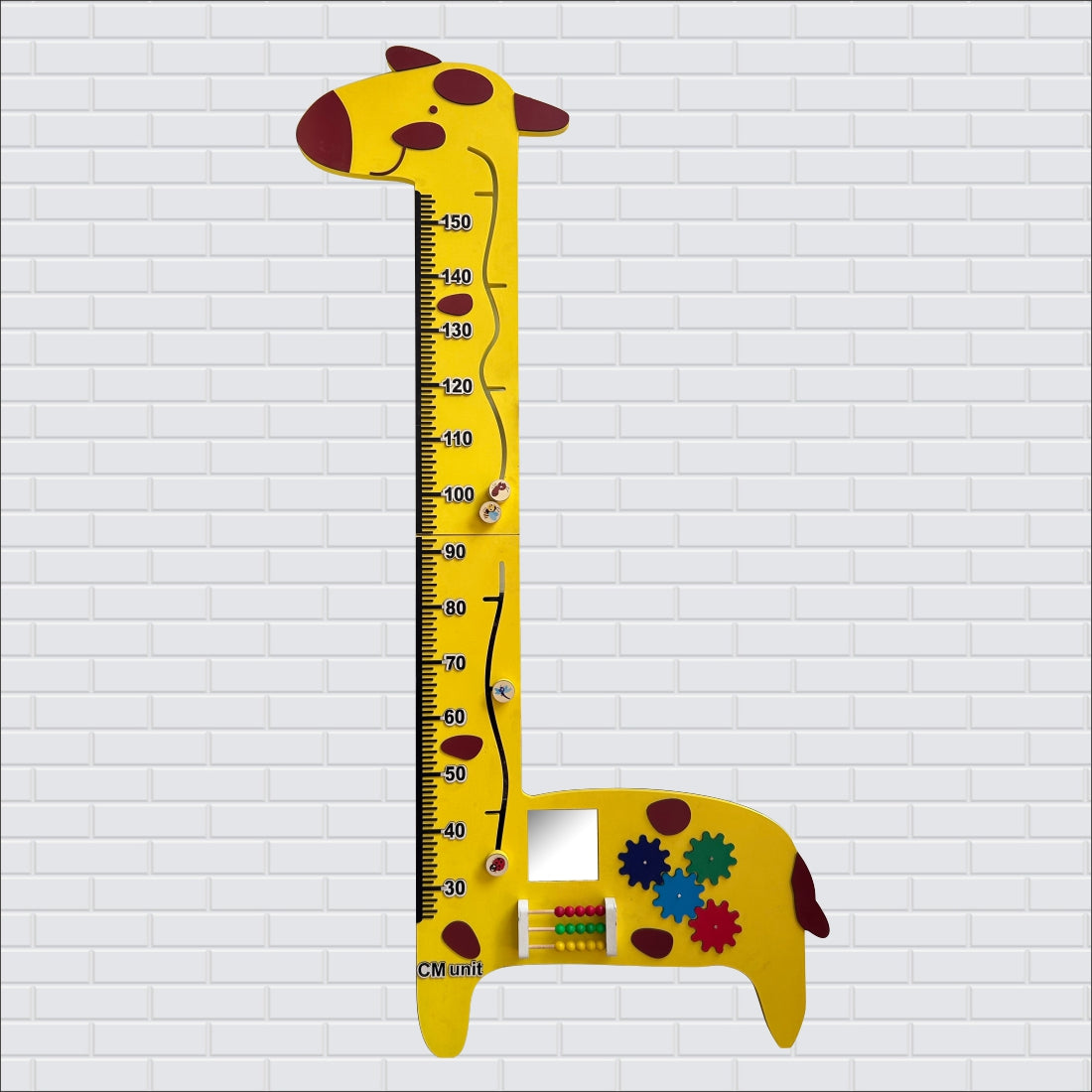 Tall Tales Wooden Giraffe Height Busy Board